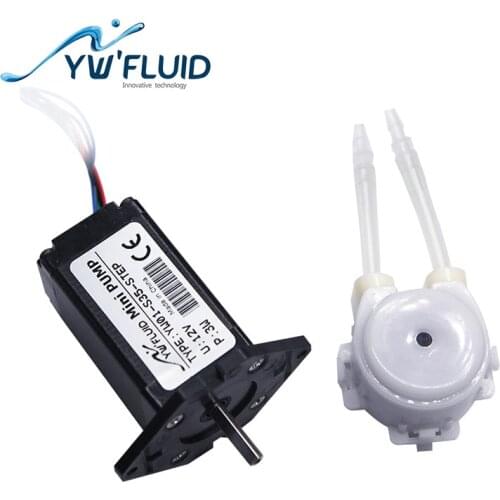 YWfluid high quality multipurpose dosing pump with 12V/24v stepper motor peristaltic pump