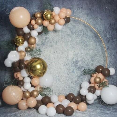 100pcs 18/10/5inch Retro Skin Color Ivory White Balloons Wedding Balloons Decoration Birthday Balloons Arch Party Supplies ation