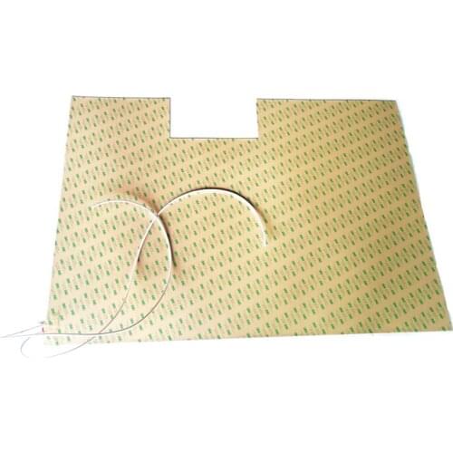 120V 2500W 660*990*1.5mm Silicone Vessel Heater adhesive 1 side 1000mm lead wire