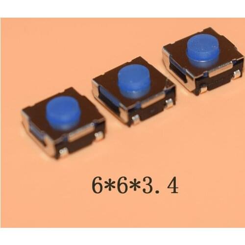 20pcsThe silicone Package the feet 6*6*3.4 Micro switch
