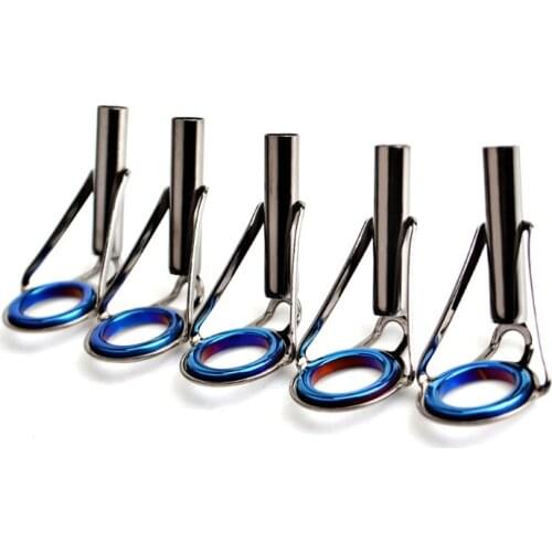 2021 Top Spinning Bait Casting Fishing Rod Guides Integrated Stainless Steel Kit 5Pcs