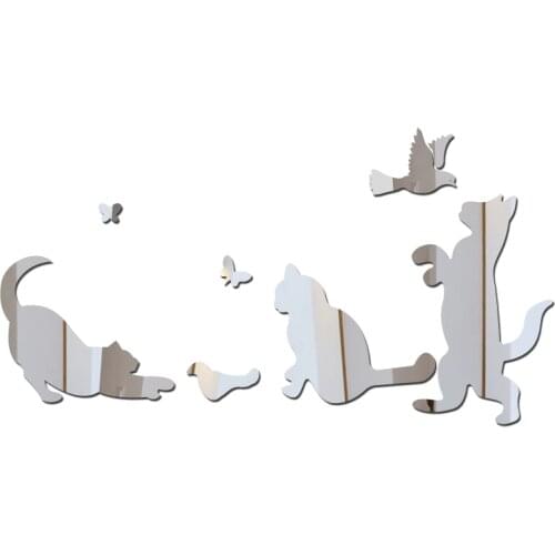 Rushed hot new design acrylic mirror wall sticker frame stickers luxury living room home decoration gift