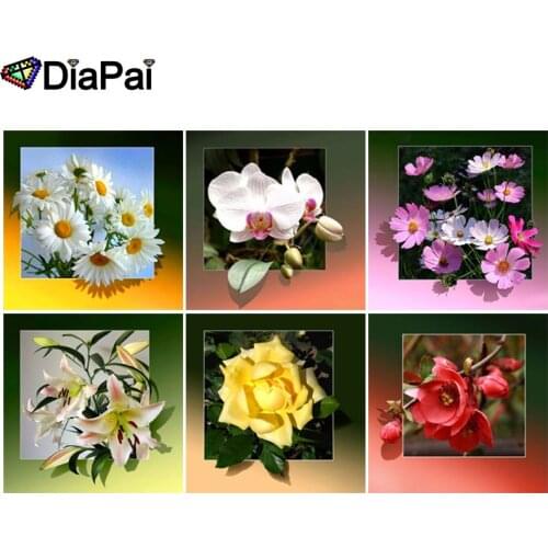 DIAPAI 5D DIY Diamond Painting Full Square/Round Drill "Flower landscape" 3D Embroidery Cross Stitch 5D Decor Gift