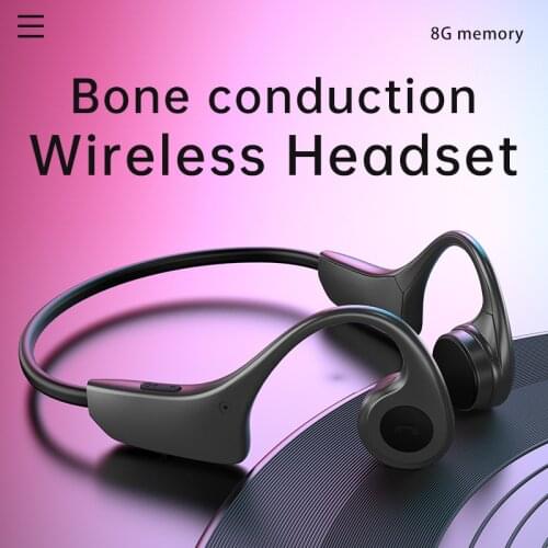 DOSII Bone Conduction Headphones Bluetooth Wireless Earphones Built-in 8G Memory MP3 Music Player Diving Earphone for Smartphone