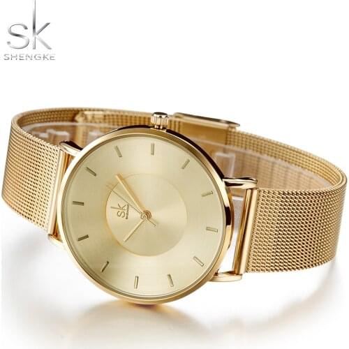 SHENGKE Top Brand Ladies Wrist Watch Women Watches Fashion Gold Womens Watches SK Womens Watch relogio feminino reloj mujer