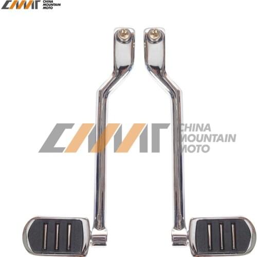 Chrome Left Heel Toe Shift Lever Pedal Set case for Harley Touring FL Softail Motor