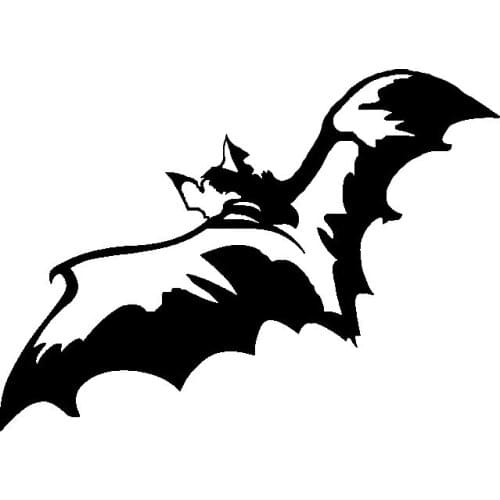 Dawasaru Cartoon Two-sided Bat Car Stickers Personalized Decals Laptop Suitcase Motorcycle Auto Accessories PVC,16cm*11cm