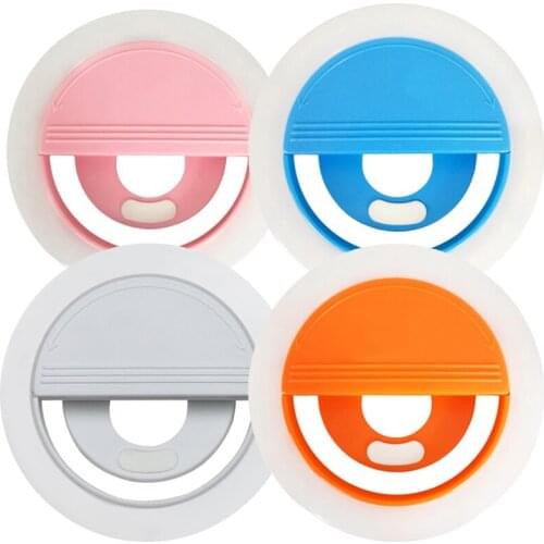 SF-002 Mobile phone Selfie Flash Ring Light lens beauty Fill Light Lamp Portable Clip for Photo Camera For Cell Phone Smartphone