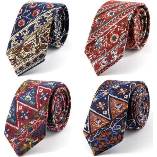 6cm Cotton Tie Mens Unisex Business Banquet Cocktail Party Suit Shirts Accessories Gifts Trendy Casual Ethnic Style Necktie