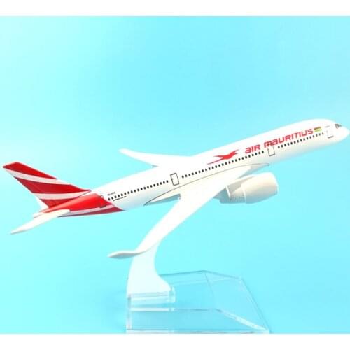 MAURITIUS AIRLINES 16CM A350-900 AIR MAURITIUS AIRWAYS METAL ALLOY MODEL PLANE AIRCRAFT MODEL TOY AIRPLANE BIRTHDAY GIFT