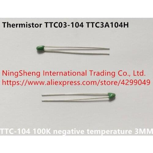 Original new 100% import thermistor TTC03-104 TTC3A104H TTC-104 100K negative temperature 3MM (Inductor)