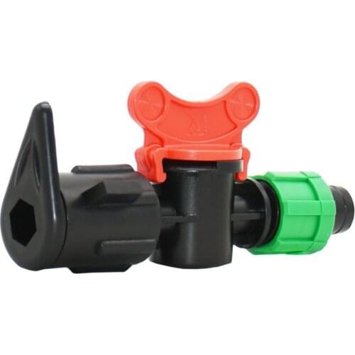 16mm Drip tape Garden tap Thread Connector irrigation water valve 5/8 Drip tape Valve waterstop connectors adapter 20pcs