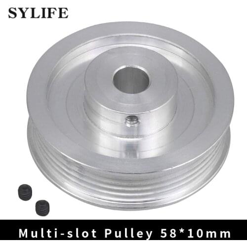 Multi Wedge PJ V-Type Aluminum Material Belt Pulley for Industrial Parts