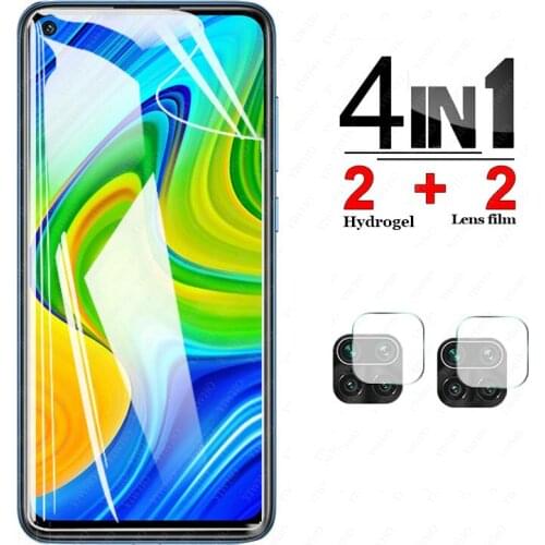 Soft Hydrogel For xiaomi Redmi Note 9 Film Front Screen Protector Back Tempered protective Glass on redmi note9 camera Lens