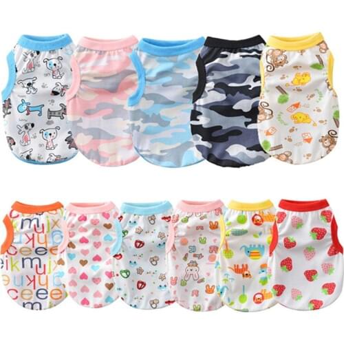 Soft Dog Vest Shirt Puppy Cat Clothes for Dogs Costume Cotton Dog Clothes Pet Outfits for Dogs Pets Clothing Chihuahua Yorkshire