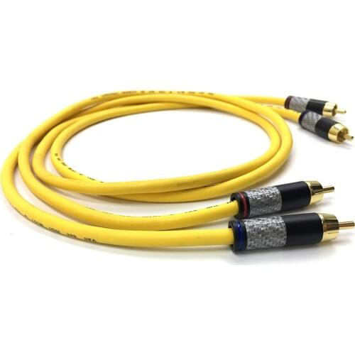 One Pair Van Den Hul M C D102 MKIII Hybrid Analogue Interconnects RCA cable for CD playe product hifi CD amplifier amp Vinshle