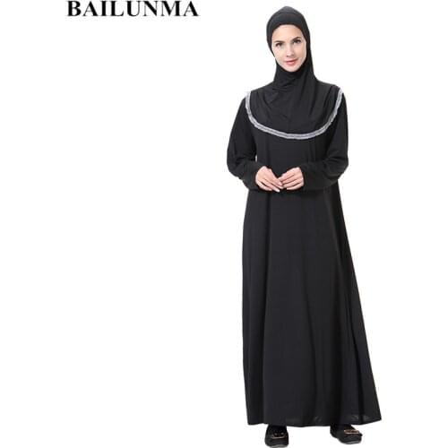 Casual muslim hijab dress women dubai abaya robe musulman femme abaya kimono moroccan kaftan