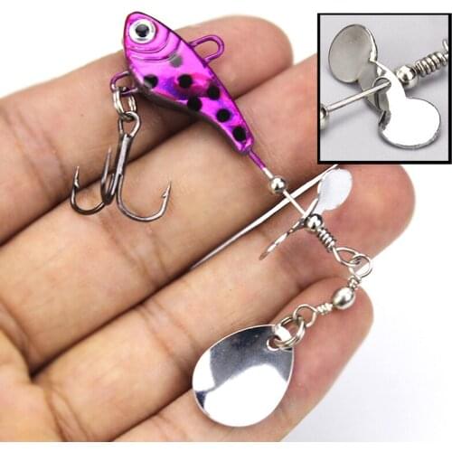 1pcs Fishing Lure Propeller Jigs Spoon Artificial Lures Rotation Compound Spinner Bait 8.8cm/11g With Water Drop Jig Fish