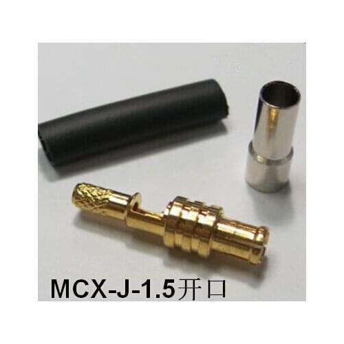 RF MCX Type Connector MCX-J-1.5 male weld ,Plug Crimp Cable Coaxial connector wireless router Antenna 5pcs/lot