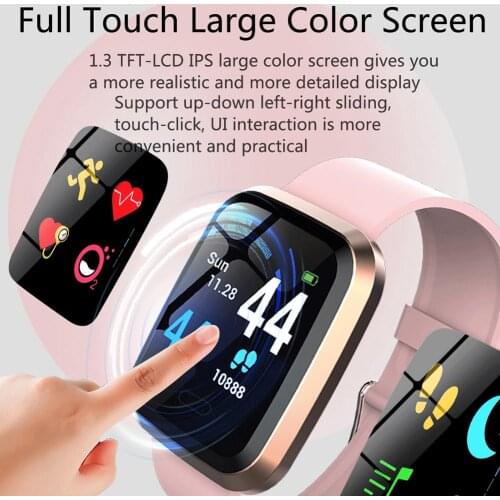 Multi-sport L7 Smart Watch Heart Rate Blood Pressure Monitoring TPE Strap For Android IOS Waterproof Touch Screen Smart Bracelet