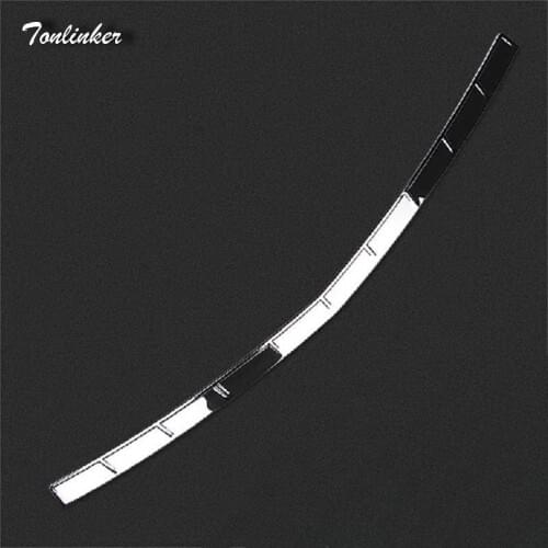 Tonlinker 1 PCS DIY Car styling Stainless steel External trunk guard decorative light box cover fit for CADILAC SRX accessories