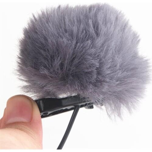 Universal Outdoor Furry Microphone Muff Windshield Lavalier Microphone Windscreen wind Cover 0.5/1cm Size Microphones Mic