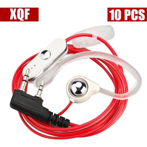 XQF 10PCS NEW!Hot selling earpiece for BAOFENG UV-5R 888S B5 B6 two way radio for KENWOOD walkie talkie