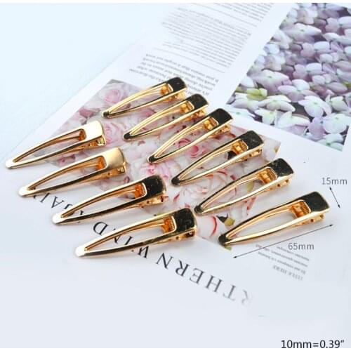 1 Set Crystal Epoxy Resin Mold Hair Clip Barrette Hairpin Casting Silicone Mould MXME