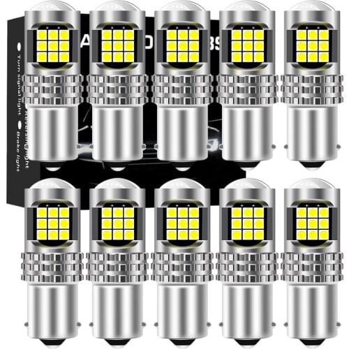 10X Car LED Reverse Lights Auto Canbus No Error Backup Reverse Lamp WY21W W21W 7440 T20 P21W BA15S 1156 3156 P27W Brake Light