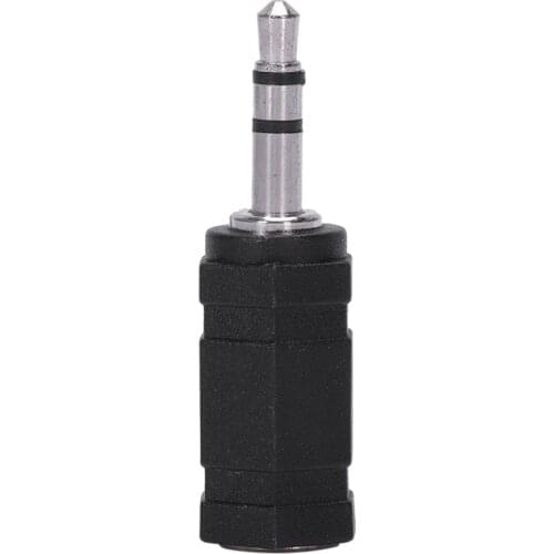 2.5mm Stereo Female to 3.5mm Stereo Male Plug Jack o Adapter, Black