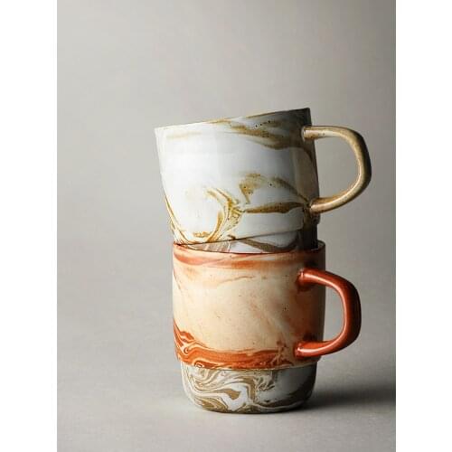 300ML New Arrival Coffee Cups Ceramics Mugs Tea Mug Pottery Drinkware Cup Ceramic Latte Specialized Coffee Retro Japan Style