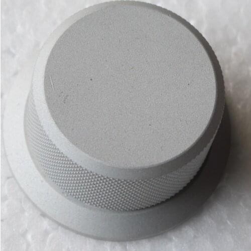 Diameter 50 mm height 28 mm Hat-shaped light gray aluminum knob/Potentiometer knob /Volume knobs /HiFi audio parts/Accessories
