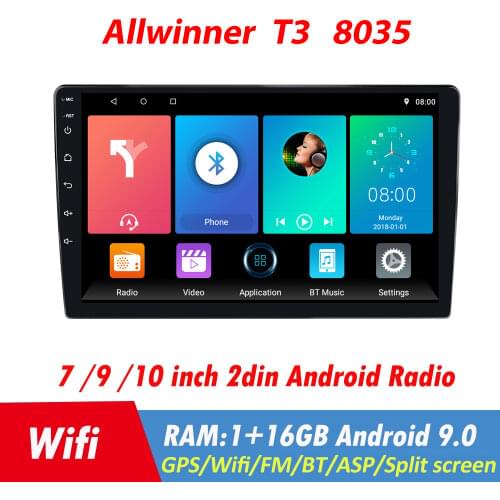 2Din Car Radio GPS Android Multimedia Player Universal Audio Navigation For Volkswagen Nissan Hyundai Kia Toyota