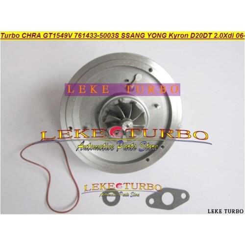 Free Ship Turbo CHRA Cartridge GT1549V 761433-5003S 761433 A6640900880 761433-0003 For SSANG YONG Actyon Kyron 2006- D20DT 2.0L
