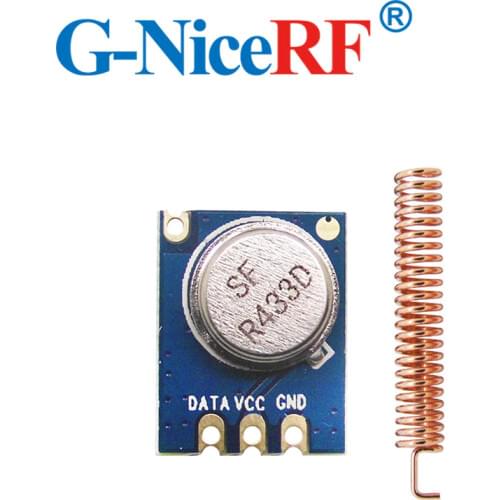 5PCS 433MHz 150 Meters Wireless Module ASK Transmitter STX882 + 5PCS Copper Spring Antenna
