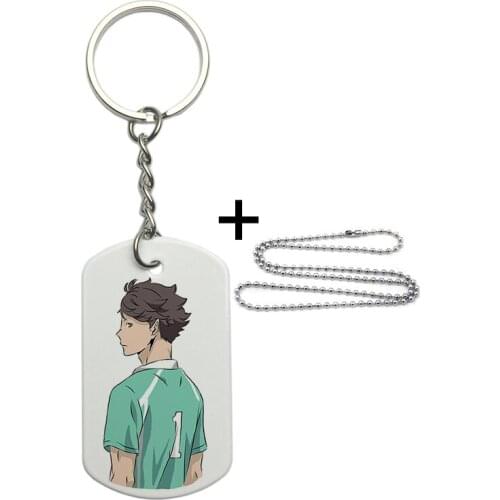 Haikyuu Keychain Man Key Chain Bags Women metal Chain for Kids Pendant Fashion Hinata Shoyo Kozume Kenma
