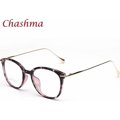 Chashma Brand TR 90 Round Eye Glasses Vintage Prescription Glasses Frame women and men