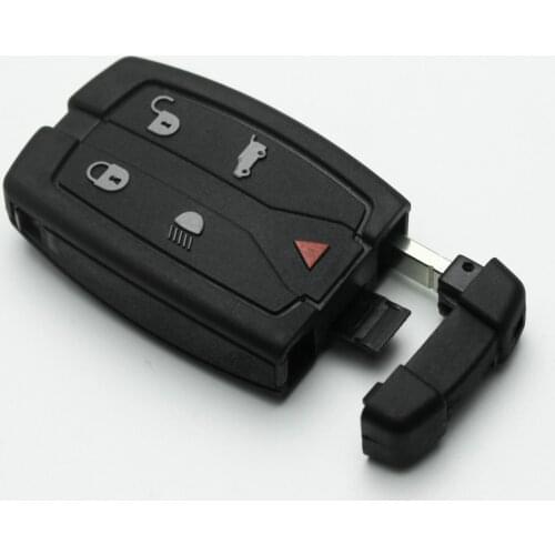 4+1 Buttons Smart Remote Car Key Shell Case For Land Rover Discovery 2 Freeland Uncut Blade Key With Logo Free Shipping