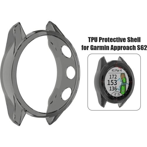 TPU Watch Case Cover Anti Scratch Shell Protector for Garmin Approach S62 Smart Practical Anti-Scratch Marks Watch Case