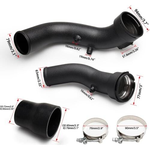 Black Air Intake Charge Pipe For BMW 335i 435 F32 M235 F32 M135 F20 M2 F87