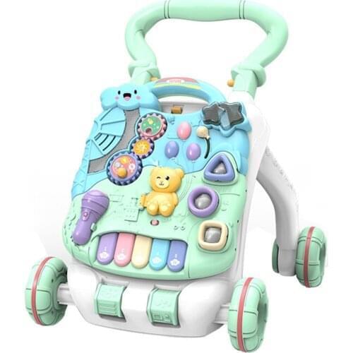 Baby Walker Trolley Anti-rollover Walk Walking Walker Baby Toy 6-7-18 months multi-function anti rollover rider push