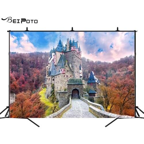 BEIPOTO Outdoor castle photography backdrops home decoration photo background forest photo studio props photo booth