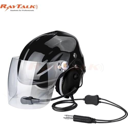 Aviation Helmet Headset with Noise Canelling Mic for Paragliding, Paramotor, Skydive, GA Dual Plugs, High Quality Free Shipping