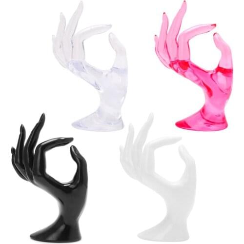 Mannequin Ok Hand Finger Glove Ring Bracelet Bangle Jewelry Display Stand Holder Dropshipping