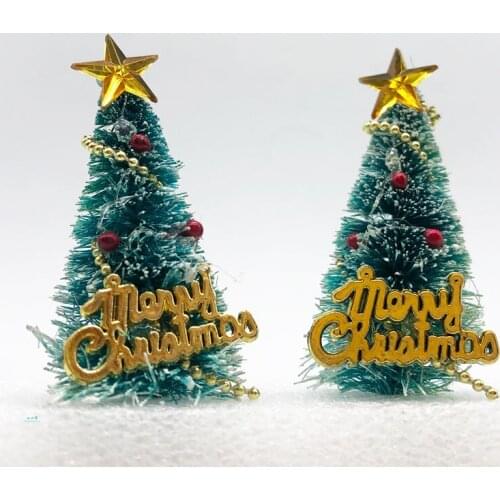 Christmas Tree Model Cedar Winter Snow Scene Model Sand Table Diy Decoration Material Accessories Train Layout Photography