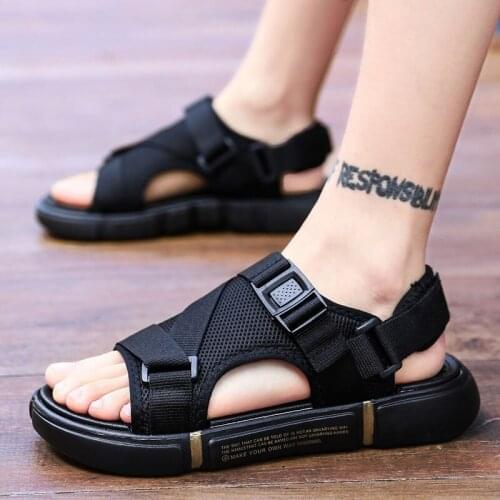Newest Mens Casual Sandals Korean Trend Unisex Summer Breathable Sandals Casual Non-slip Couple Beach Sandals