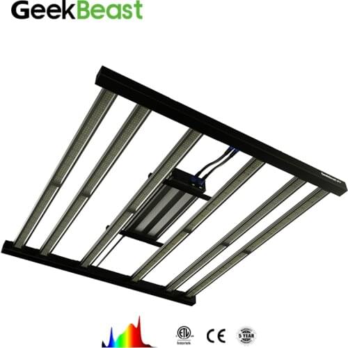 Available Stock Geekbeast Pro 630W 1764 Umol/S 301h 301b 0-10V Dimming LED Grow Light
