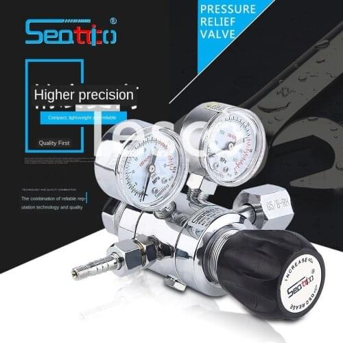 Non-corrosive gas pressure gauges such as two-stage pressure reducer nitrogen argon helium hydrogen decompression valve