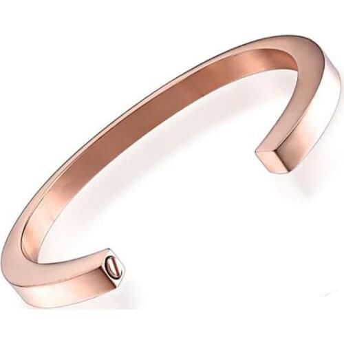Stainless Steel Rose Gold Black Cremation Urn Bracelet Bangle Always In My Heart Black Ask Bangle Gift For Human