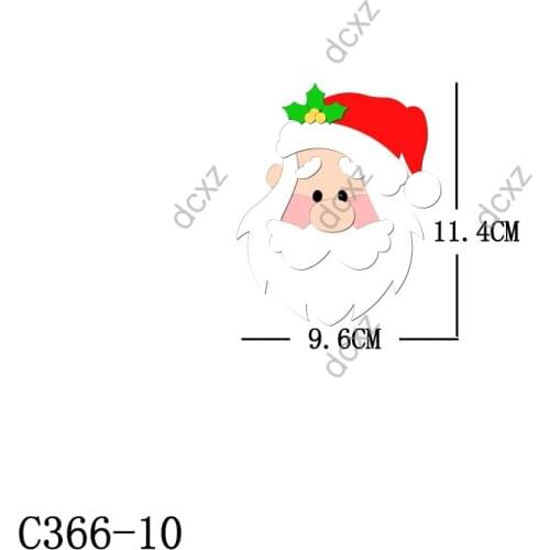 New Santa Claus Wooden die Scrapbooking C-336-10 Cutting Dies Multiple sizes